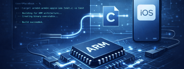 Compiling c programs for arm architecture/iOS on OSX