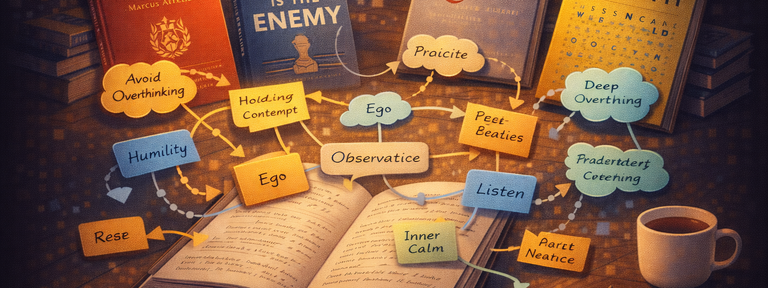 Reading Notes: Meditations, Ego Is the Enemy, Quiet, and Breath Work